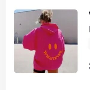 Whatever pink sweatshirt